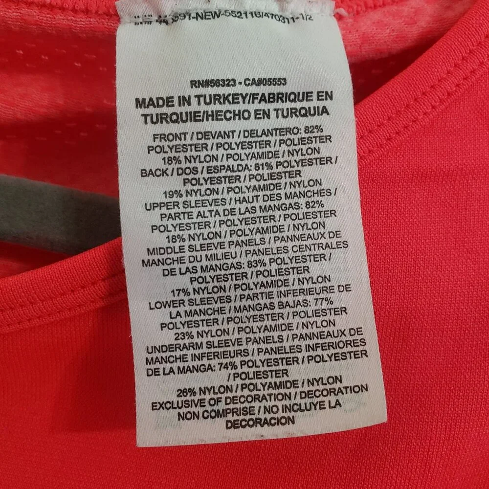 Nike Dri-Fit Womens Athletic Top Long Sleeve Orange Size S - Picture 5 of 5